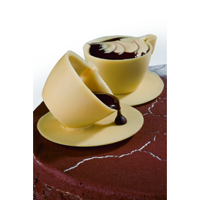 Forma z poliwęglanu do korpusów czekoladowych - Filiżanka duża, 7szt. x 20g, 55x69x34 mm - MA1951 | MARTELLATO, Coffee Time