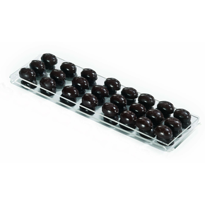 Tacka do ekspozycji pralin i czekoladek z plexi - 32x9x0,2 cm - VP00501 | MARTELLATO, Plexiglass Display