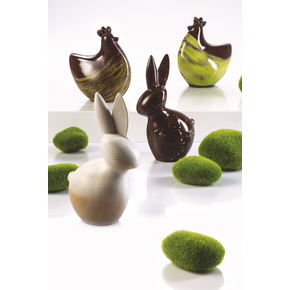 Forma termoformowana do czekolady - Królik 3D - MAC616S | MARTELLATO, 3D Easter