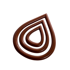 Forma z poliwęglanu do dekoracji czekoladowych - 6+6+6 szt. x 2/3g, 66x79 - 46x58 - 28x36 mm - 20-D023 | MARTELLATO, Decorations