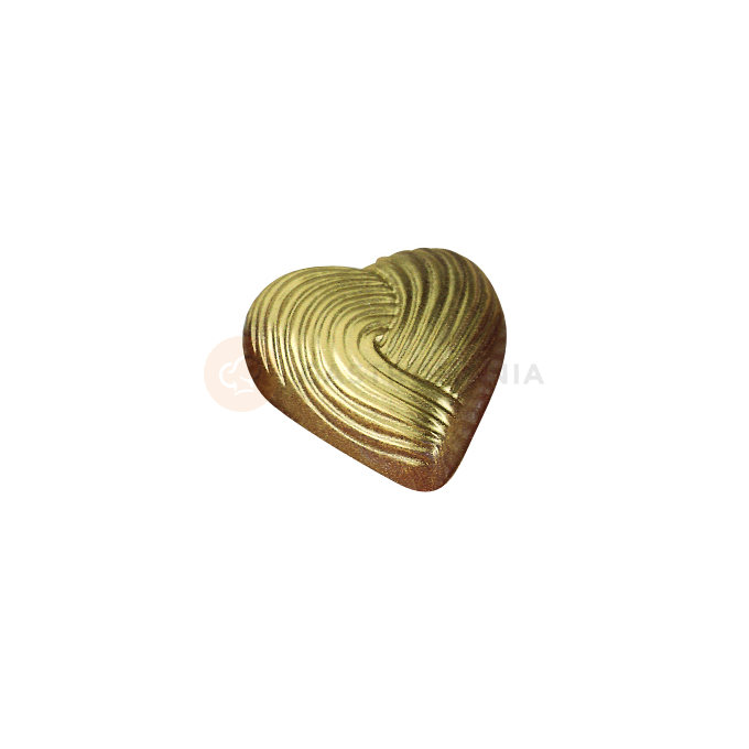 Forma z poliwęglanu do pralin - serce, 28 szt. x 7g, 34x33x11 mm - MA1513 | MARTELLATO, Heart
