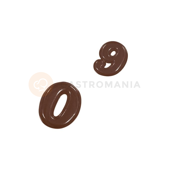 Forma termoformowana do czekoladek - Cyfry, 10 szt. - 90-14243 | MARTELLATO, Choco Light