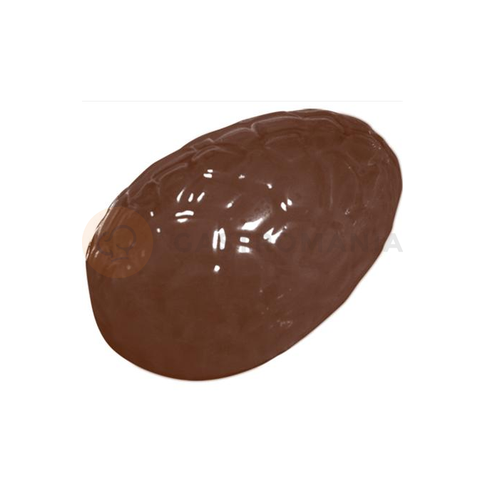 Forma z poliwęglanu na połowę jajka czekoladowego z pęknięciami - 6 szt., 64x44x26 mm - 90-2353 | MARTELLATO, Crack Half Egg