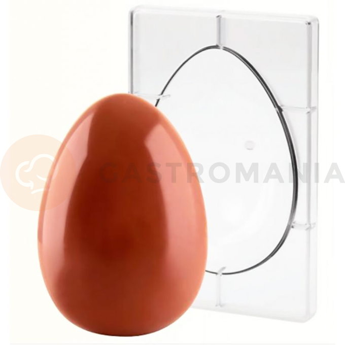 Forma z poliwęglanu na połowę jajka czekoladowego - 1 szt. x 260g, 121x175 mm - 20U175N | MARTELLATO, Half Egg Moulds