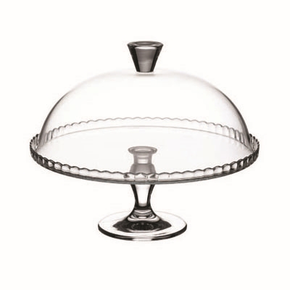 Patera szklana z kloszem 32 cm | PASABAHCE, 545014