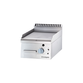 Płyta grillowa gazowa 400x700x250 mm, gładka, 6,5 kW, G20 | STALGAST, 9730110