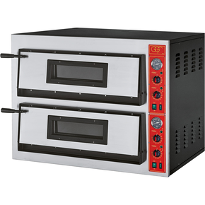 Piec do pizzy dwukomorowy, elektryczny, 8x pizza 36 cm, 12 kW  | GGF, F-Line