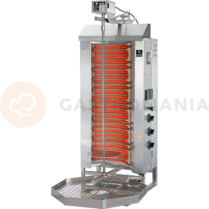 Gyros, kebab, grill elektryczny, wsad: 50 kg, 9 kW | POTIS, E-3
