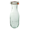 Butelka szklana z pokrywką, uszczelką i spinkami o pojemności 1,062 ml - komplet 6 sztuk | WECK, WE-766-60PUZ