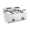 Frytownica z panelem cyfrowym i kranem spustowym 2x8 l | HENDI, Mastercook