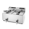Frytownica z panelem cyfrowym i kranem spustowym 2x8 l | HENDI, Mastercook