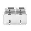 Frytownica z panelem cyfrowym i kranem spustowym 2x8 l | HENDI, Mastercook