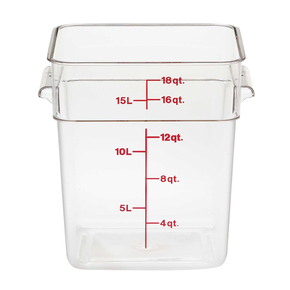 Pojemnik na żywność z poliwęglanu Camwear 17,2 l, 256x310x320 mm | CAMBRO, CM-18SFSCW