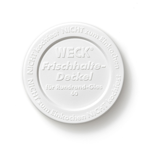 Pokrywka z polipropylenu o średnicy 6 cm - komplet 5 sztuk | WECK, Keep Fresh