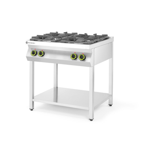 Kuchnia gazowa 4-palnikowa na otwartej podstawie, 80x70x90 mm | HENDI, Kitchen Line