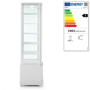 Witryna chłodnicza 280 l, biała | ARKTIC, 233696