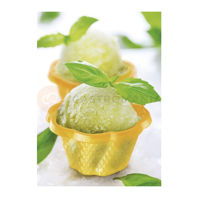 Pucharek na lody, desery i jogurty 130 ml, biodegradowalny, pomarańczowy, 50 szt. PLA | ALCAS, BioHappy