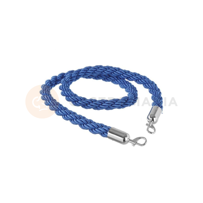 Lina niebieska ze srebrnymi karabińczykami do słupków odgradzających 150 cm | HENDI, 810460