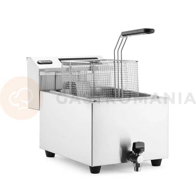 Frytownica z panelem cyfrowym i kranem spustowym 8 l | HENDI, Mastercook