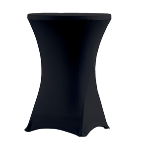 Pokrowiec na stół koktajlowy - okrągły V-ST80 w kolorze czarnym | VERLO, V-C80-K
