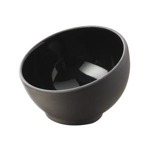 Asymetryczna miseczka 5,3 cm, czarna, wnętrze: czarne | REVOL, Solid