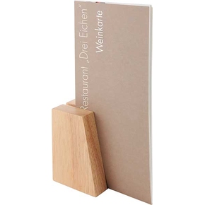 Zestaw 2 stojaków drewnianych na karty menu | TOM-GAST, TF-023