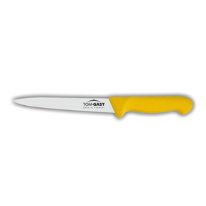 Nóż do filetowania - giętki o długości 16 cm żółty | TOM-GAST, T-7500-16G