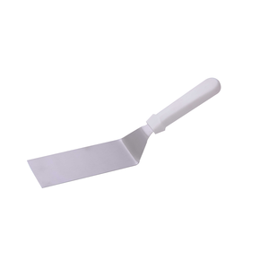 Łopatka do steków - wąska o długości 18 cm, rączka z białego tworzywa | TOM-GAST, T-177-28