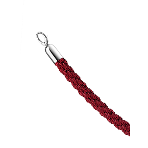 Pleciony sznur do stojaka w kolorze czerwony o długości 150 cm | TOM-GAST, T-9051R