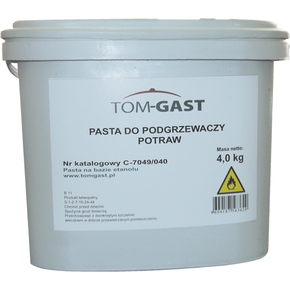 Pasta do podgrzewaczy - wiaderko o pojemności 4 kg | TOM-GAST, T-7049-4