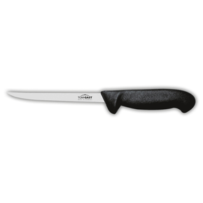 Nóż do filetowania - giętki o długości 15 cm czarny | TOM-GAST, T-3100-15
