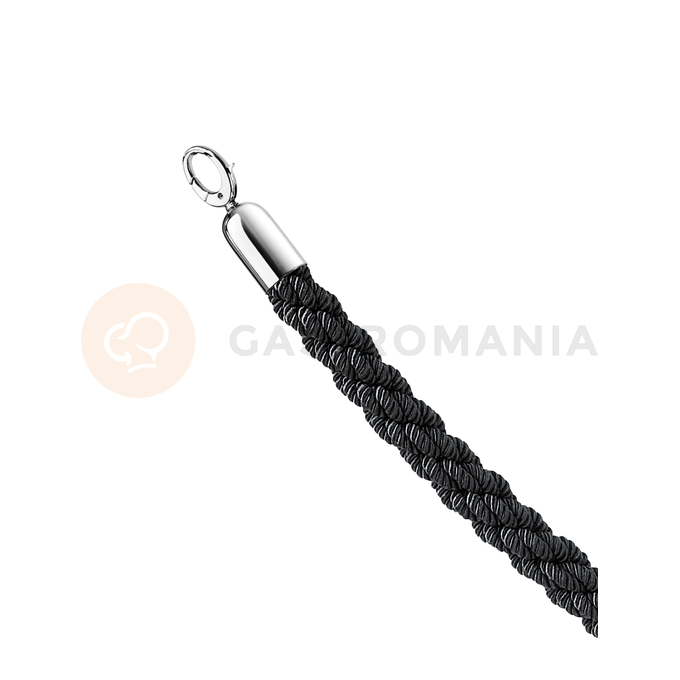 Pleciony sznur do stojaka w kolorze czarnym o długości 150 cm | TOM-GAST, T-9051B