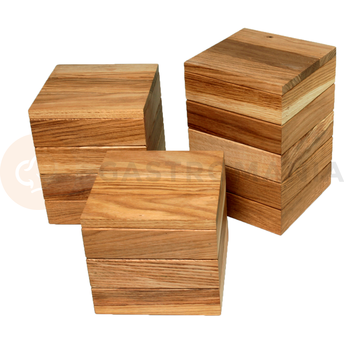 Drewniana podstawa bufetowa do systemu bufetowego 17,5x17,5x16,5 cm | VERLO, V-1501