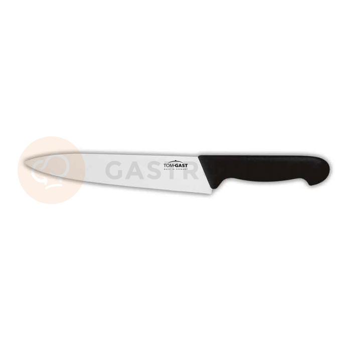Nóż kuchenny wąski o długości 20 cm w kolorze czarnym | TOM-GAST, T-8600-20