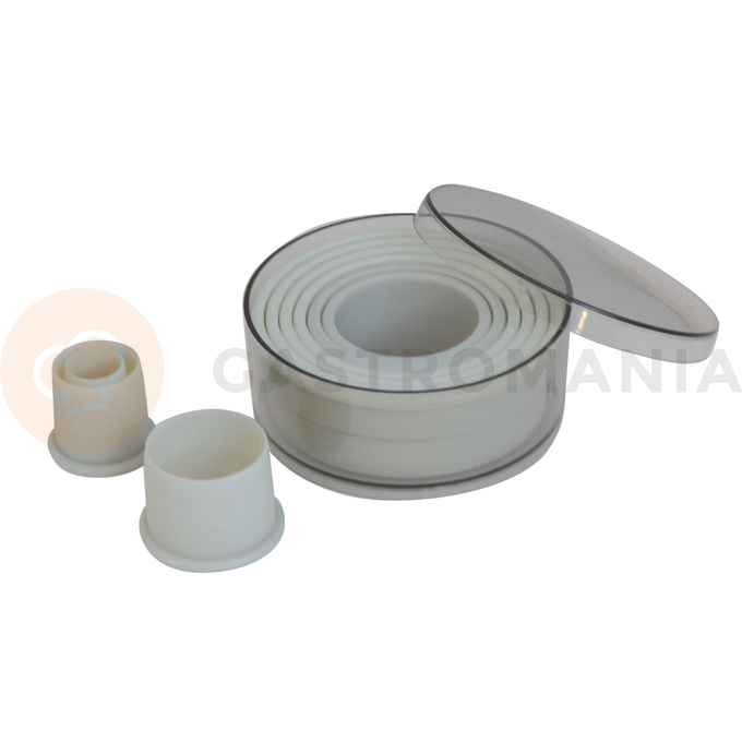Wycinarka okrągła gładka od 2 do 10 cm, zestaw 9 szt.  | DE BUYER, D-4308-00