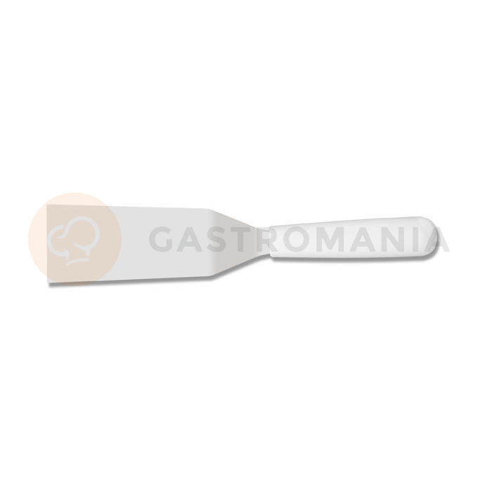 Łopatka do steków - wąska o długości 15,5 cm, rączka z białego tworzywa | TOM-GAST, T-6025