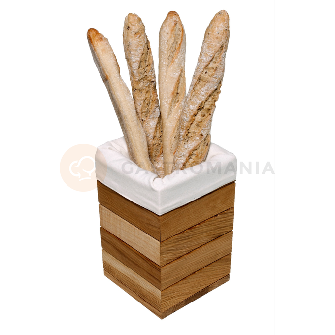 Drewniany stojak na bagietki do systemu bufetowego 17,5x17,5x26,5 cm | VERLO, V-1504