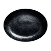 Półmisek owalny 32x23 cm, czarna porcelana | RAK, Karbon