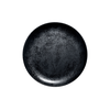 Talerz płaski okrągły 24 cm, czarna porcelana | RAK, Karbon