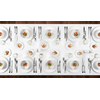 Talerz kwadratowy - Aurea 22x22 cm, biała porcelana | RAK, Banquet