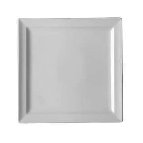 Talerz płaski - kwadratowy 24x24 cm, biała porcelana | RAK, Classic Gourmet