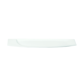 Biały podłużny talerz płaski 38x10,2 cm, porcelana | RAK, Mazza
