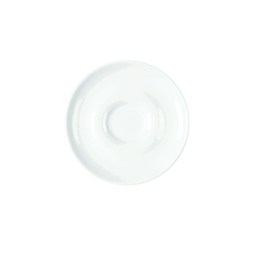 Biały spodek pod filiżankę 12 cm, porcelana | RAK, Lyra