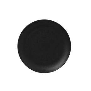 Czarny talerz płaski Nano Volcano 27 cm, porcelana | RAK, Neofusion