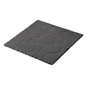 Talerz kwadratowy 25x25 cm, czarny | REVOL, Basalt