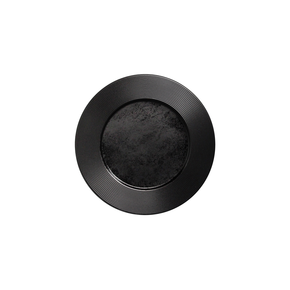 Talerz płaski - Edge 27 cm, czarna porcelana | RAK, Karbon
