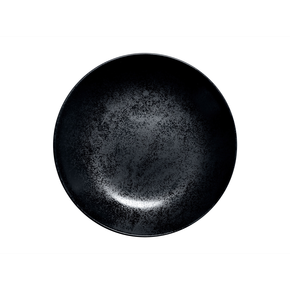 Talerz głęboki - Coupe 26 cm, czarna porcelana | RAK, Karbon