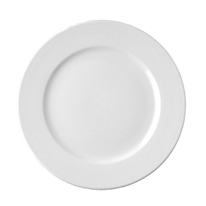 Talerz płaski o średnicy 27 cm, biała porcelana | RAK, Banquet
