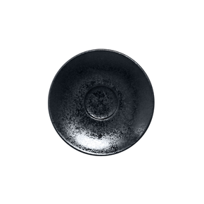 Spodek do filiżanki espresso R-KR116CU08-12 -13 cm, czarna porcelana | RAK, Karbon