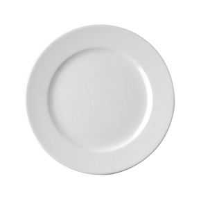 Talerz płaski o średnicy 23 cm, biała porcelana | RAK, Banquet